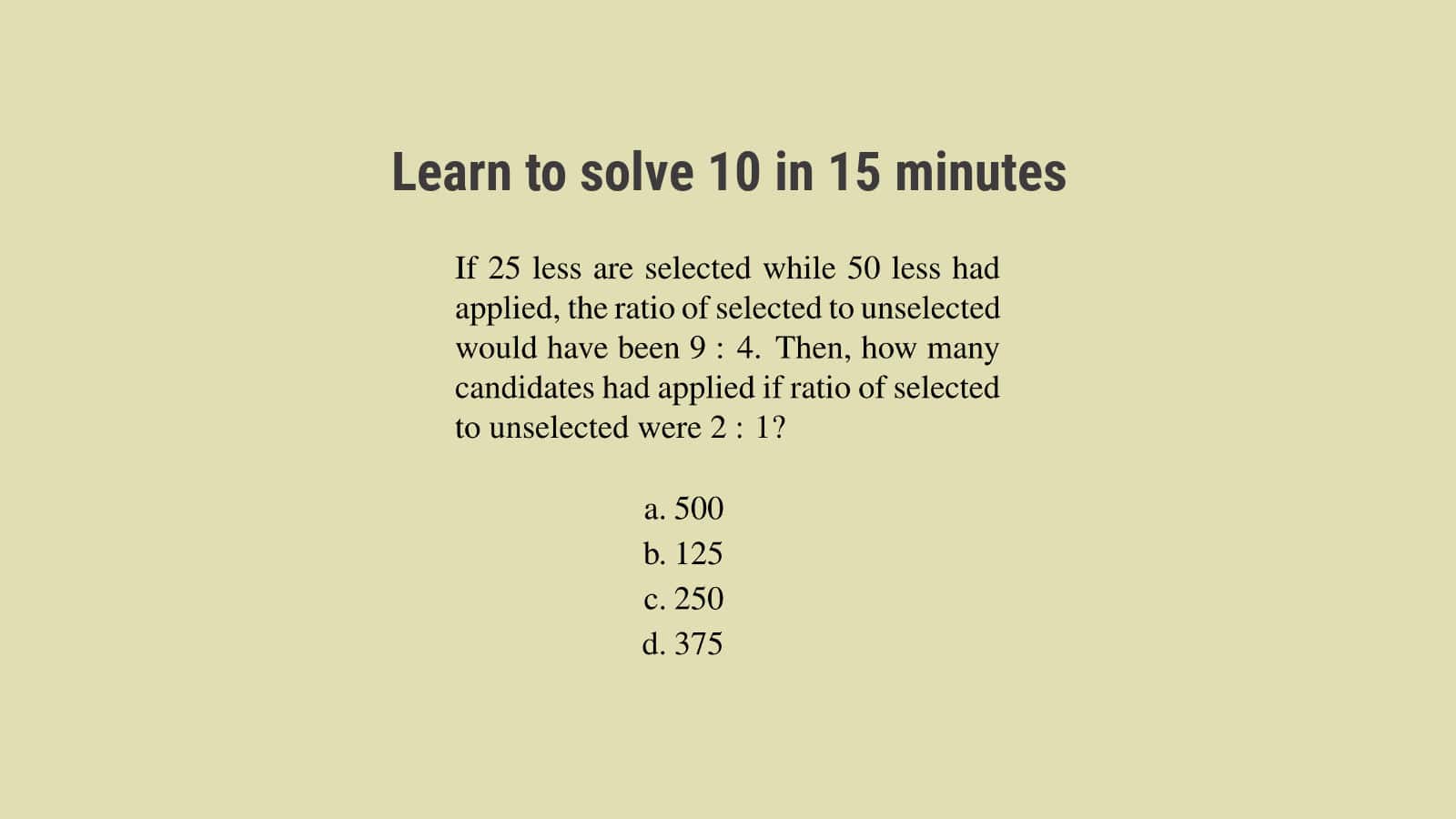 Ratio and Proportion SSC CGL Solutions Tier 2 Set 22