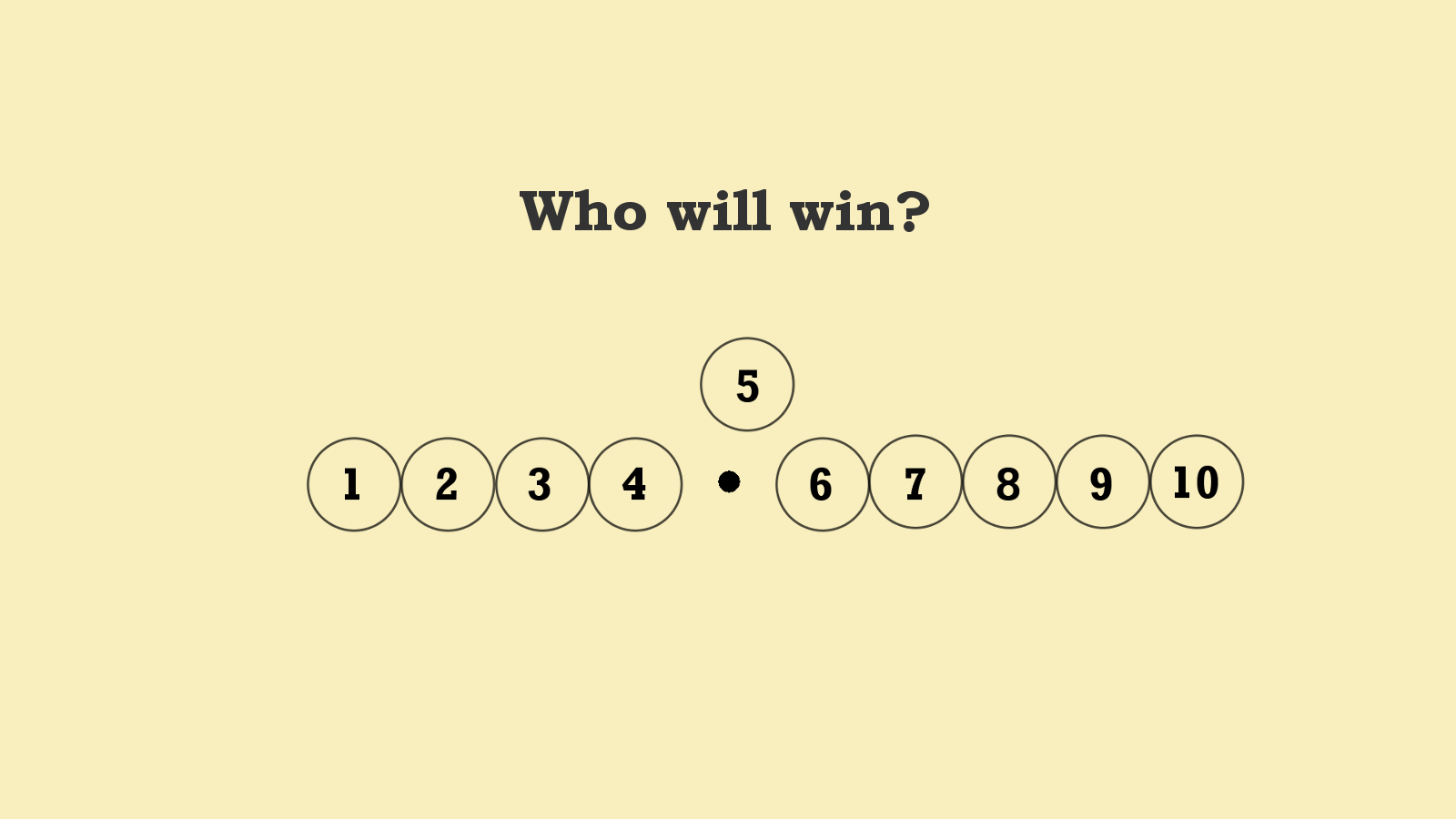 Remove discs from 10 touching discs riddle