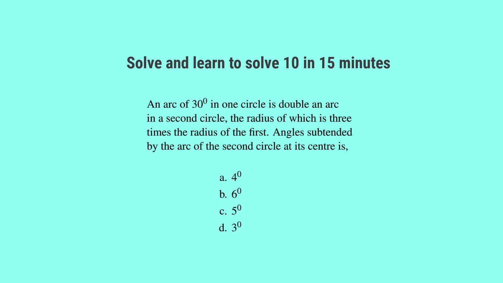 Circle questions for SSC CGL and other geometry questions solved set 96