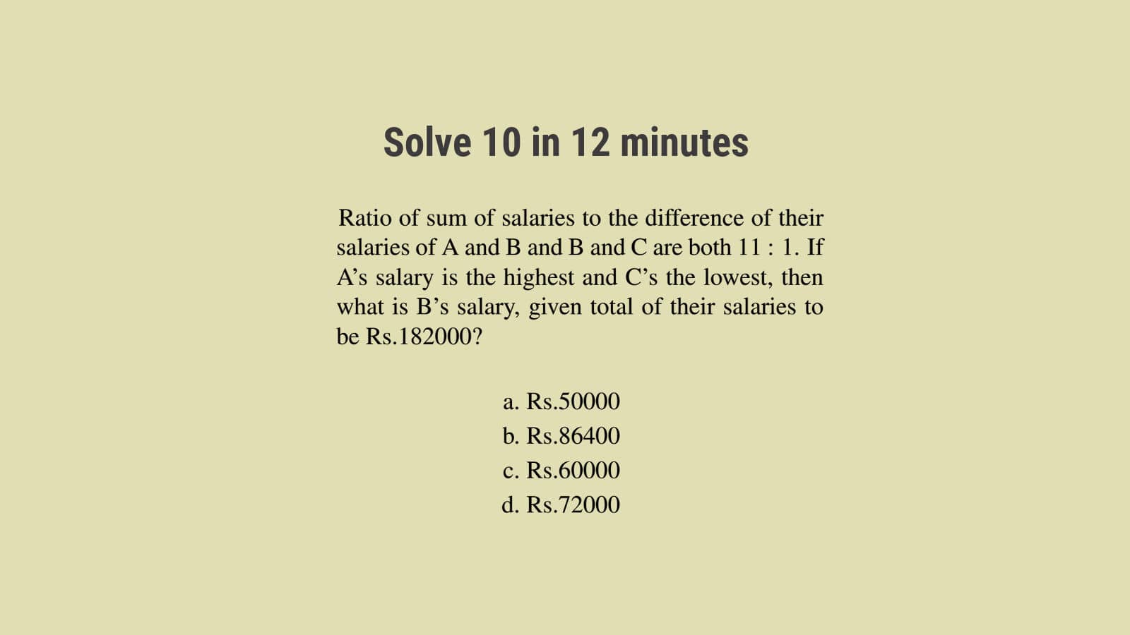 Ratio and proportion questions SSC CGL Tier 2 Set 23