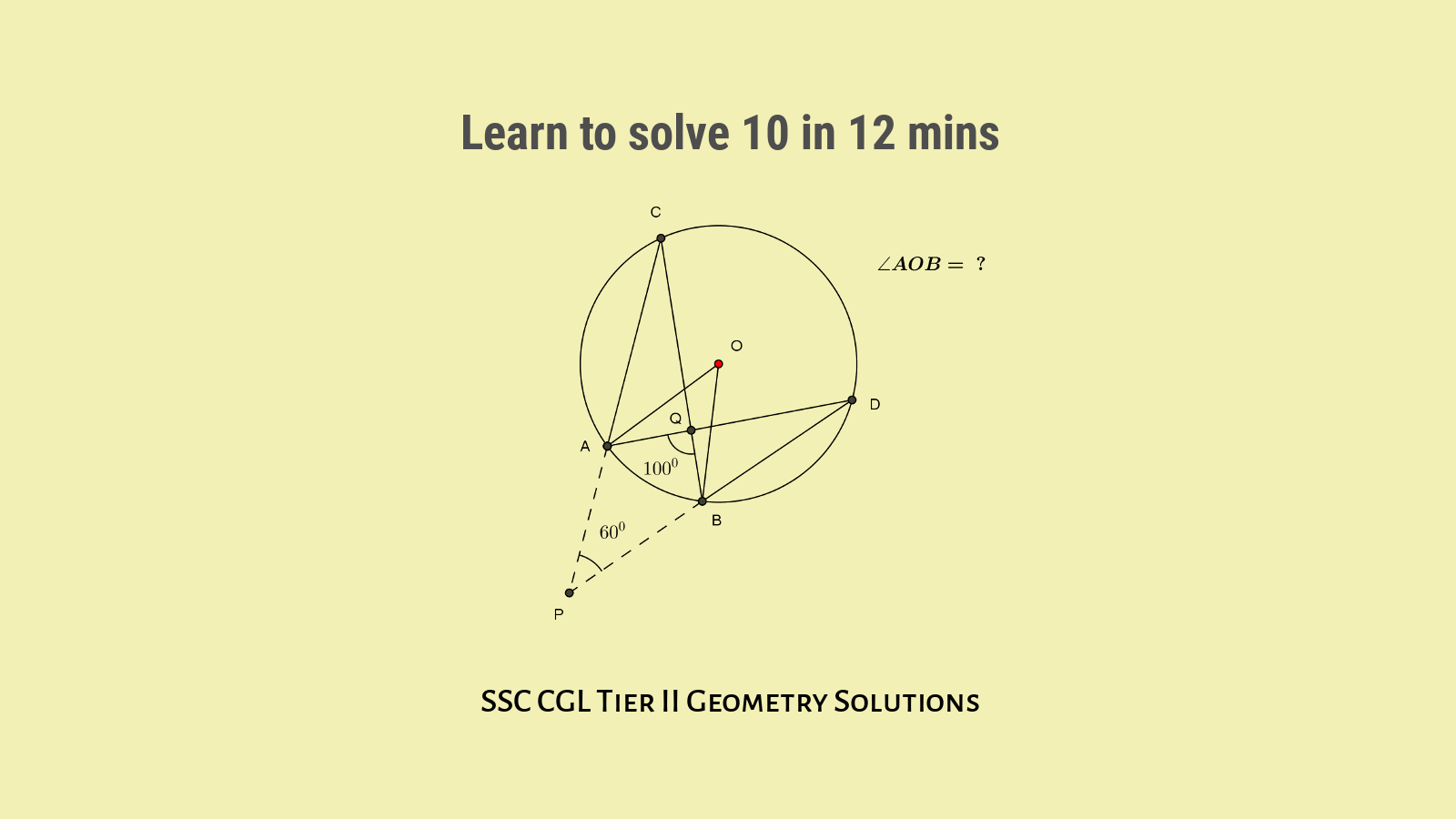 Geometry for SSC CGL Tier II Solution Set 5