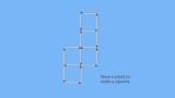 thumb 5 Squares Matchstick Puzzle - turn 5 to 4 in 2 moves
