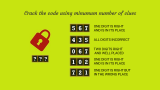 thumb Crack the Inventive Number Lock Puzzle 567 in Minimum Steps