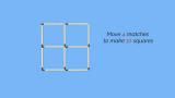 thumb Matchstick Puzzle Move 4 to Make 10 Squares