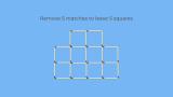 thumb Remove 5 matches to leave 5 squares matchstick puzzle