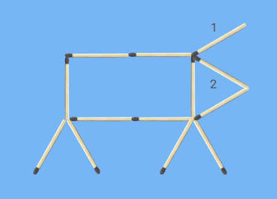 Turn around the face of the pig in 2 moves puzzle 1st try