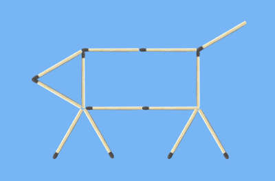 Turn around the face of the pig in 2 moves puzzle graphic