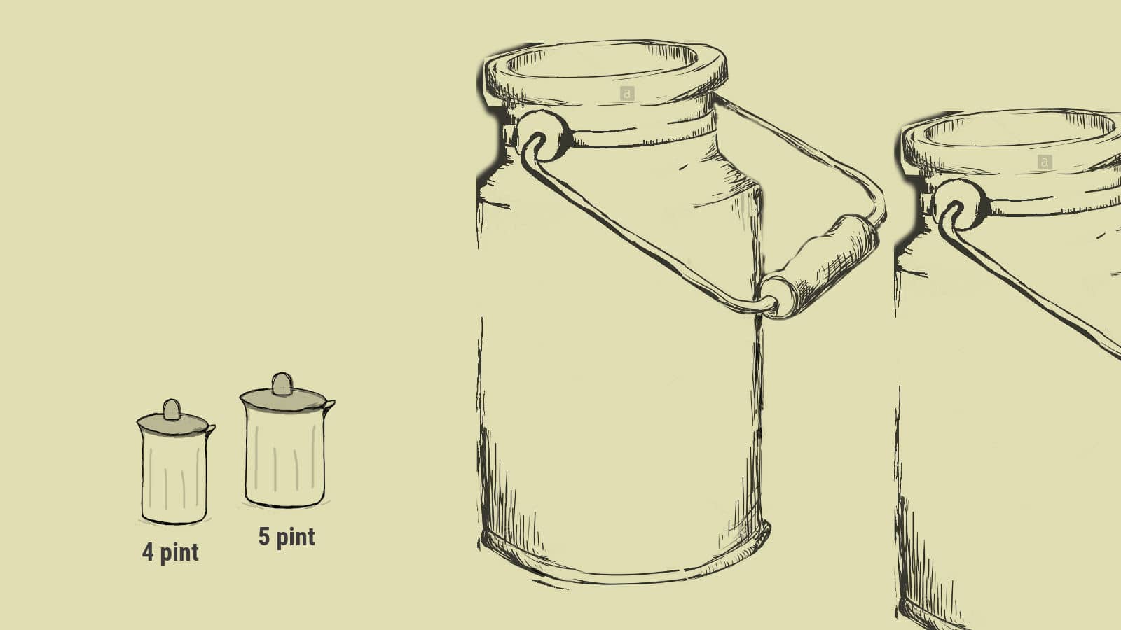 Riddle of delivering 1 quart milk each into two jugs
