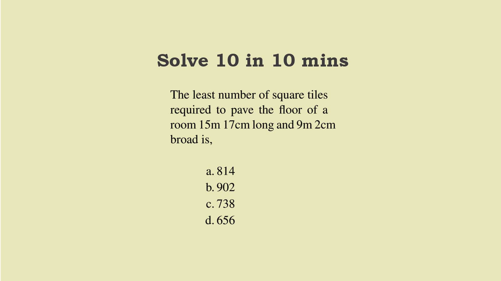 WBCS Main Level Arithmetic Question Set 3