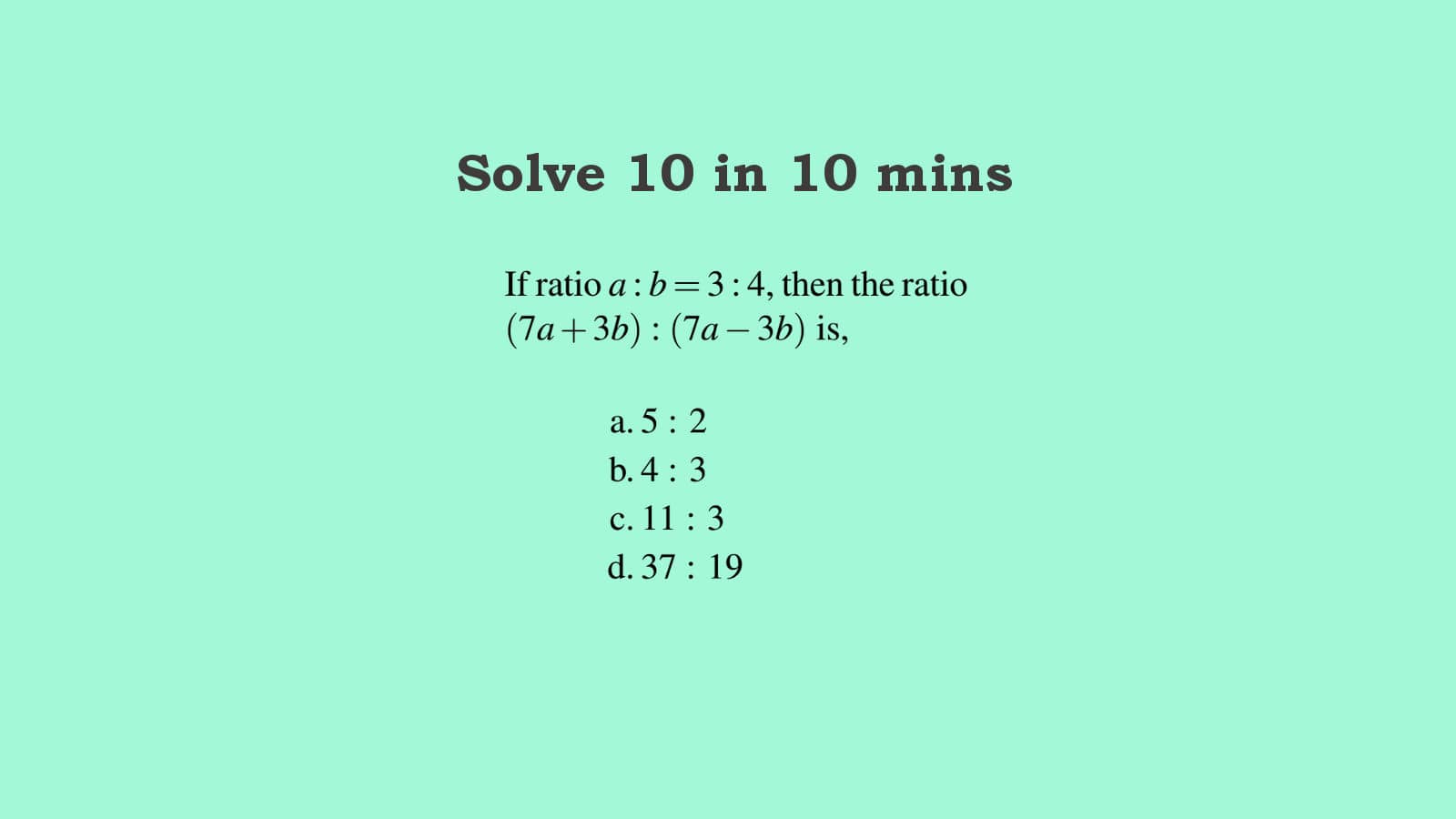WBCS Main Level Arithmetic Question Set 5